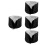 4Pcs Black Winter Plant Covers Breathable Durable Tree Insulation 4