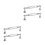 4Pcs Durable Silver Crystal Cabinet Handles Glass Knobs for Home Decor 1