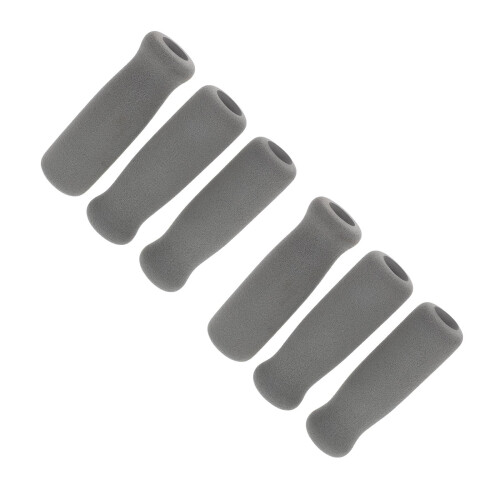 6Pcs Walking Cane Handle Grip Grey Sponge Cushion Non-Slip Replacement 2