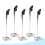 10Pcs Silver Menu Clips Spiral Base Photo and Table Number Holders 8