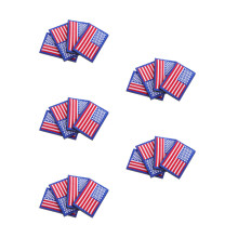 20Pcs American Flag Patch Sew on Durable Multi-Color Embroidered Badge