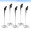 10Pcs Silver Menu Clips Spiral Base Photo and Table Number Holders 9