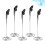 10Pcs Silver Menu Clips Spiral Base Photo and Table Number Holders 10
