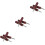 9Pcs Dark Red Sanding Drum Bit Set for Drill Rotary Tool Polishing Use 6
