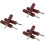9Pcs Dark Red Sanding Drum Bit Set for Drill Rotary Tool Polishing Use 7