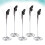 10Pcs Silver Menu Clips Spiral Base Photo and Table Number Holders 11