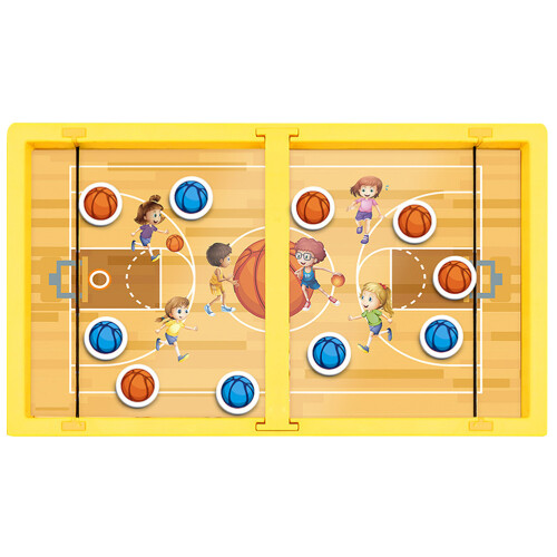 4Sets Impact-Resistant Yellow Plastic Chess Board for Kids Play 1