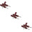 9Pcs Dark Red Sanding Drum Bit Set for Drill Rotary Tool Polishing Use 8