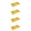 4Sets Impact-Resistant Yellow Plastic Chess Board for Kids Play 9