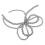 2Pcs Silver Pearl Bowknot Keychain Charms Elegant Plastic Accessories 2