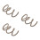 3Pcs Coffee Simulated Vine Decor PVC Artificial Plants Low Maintenance 6