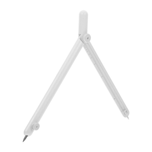 5Pcs White Metal Compass for Students Zinc Alloy Drawing and Math Tool 1
