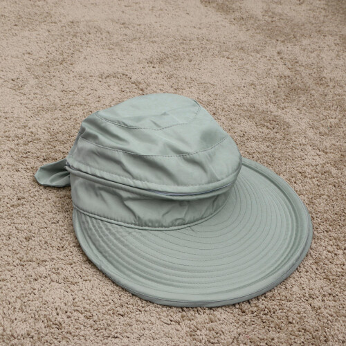 2Pcs Foldable Sun Hat for Women Grey Wide Brim Uv Protection Visor Cap 2