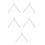 5Pcs White Metal Compass for Students Zinc Alloy Drawing and Math Tool 5