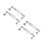 4Pcs Durable Silver Crystal Cabinet Handles Glass Knobs for Home Decor 6