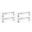 4Pcs Durable Silver Crystal Cabinet Handles Glass Knobs for Home Decor 7