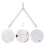 5Pcs White Metal Compass for Students Zinc Alloy Drawing and Math Tool 10