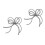 2Pcs Silver Pearl Bowknot Keychain Charms Elegant Plastic Accessories 7