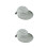 2Pcs Foldable Sun Hat for Women Grey Wide Brim Uv Protection Visor Cap 8