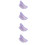 4Pcs Chic Purple Finger Book Holders Convenient Reading Accessories 8