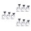 9Pcs Extension Cable Assorted Color for Micro Memory Cards 9