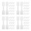 800Pcs White Paper Jewelry Tags Rectangle Self Adhesive Display Cards 4