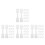 800Pcs White Paper Jewelry Tags Rectangle Self Adhesive Display Cards 8