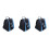 3Pcs Blue Skate Tote Bag Durable Design for Roller and Inline Skates 8
