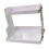 2-Layer Storage Rack PET White 29x20.5x26.5cm 11
