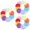 600Pcs Double-Sided Folding Paper Assorted Colors for Crafting DIY Use 6