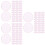 300Pcs Pink ABS Chips Counting Game Markers for Math and Play 8