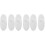6Pcs Silicone Toothbrush Holder Wall Mount for Bathroom White 5