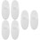 6Pcs Silicone Toothbrush Holder Wall Mount for Bathroom White 8