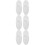 6Pcs Silicone Toothbrush Holder Wall Mount for Bathroom White 9