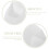 6Pcs Silicone Toothbrush Holder Wall Mount for Bathroom White 11