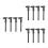 12Pcs Compact Black Plastic Measuring Calipers for Quick Precise Tasks 5