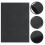 2Pcs Black Felt Calligraphy Mat Student Writing Desk Accessories 10