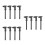 12Pcs Compact Black Plastic Measuring Calipers for Quick Precise Tasks 8