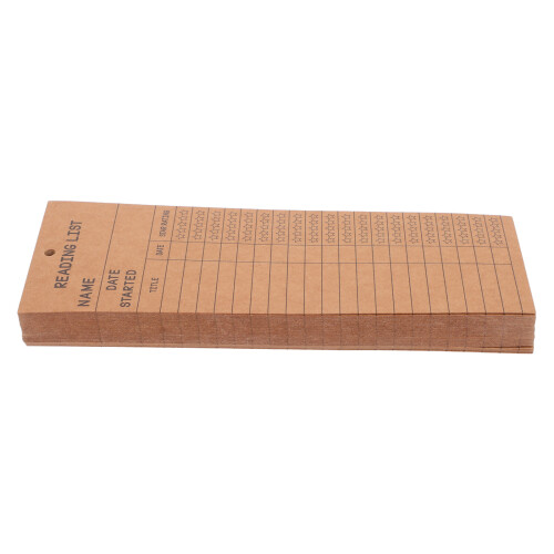 150Pcs Brown Paper Bookmarks for Book Tracking and Reading List Notes 2