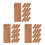 150Pcs Brown Paper Bookmarks for Book Tracking and Reading List Notes 5