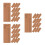150Pcs Brown Paper Bookmarks for Book Tracking and Reading List Notes 6