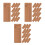150Pcs Brown Paper Bookmarks for Book Tracking and Reading List Notes 9