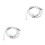 2 Pcs With Microphone Cable White 3
