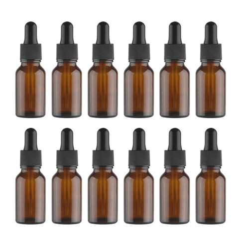 3 Count Empty Glass Aromatherapy Bottle Essential Oil Sample Bottles 1