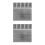 12Pcs White Plastic Grid Canvas for Cross Stitch and Craft Use 7