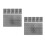 12Pcs White Plastic Grid Canvas for Cross Stitch and Craft Use 8