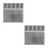 12Pcs White Plastic Grid Canvas for Cross Stitch and Craft Use 9