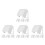 16Pcs White ABS Waterproof Covers Fit Home Use 8
