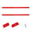 8Pcs Red Replaceable Rib Bone Rail for Skateboard Parts 8