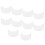 50Pcs Durable Plastic Cap Shaper Insert White for Hat Brims & Visors 3